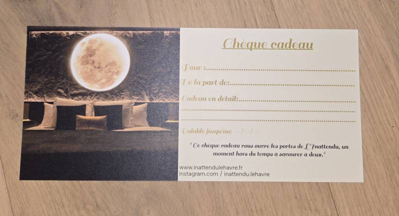 Pour Noël offrez un chèque cadeau dans une love room avec jacuzzi Le Havre Normandie